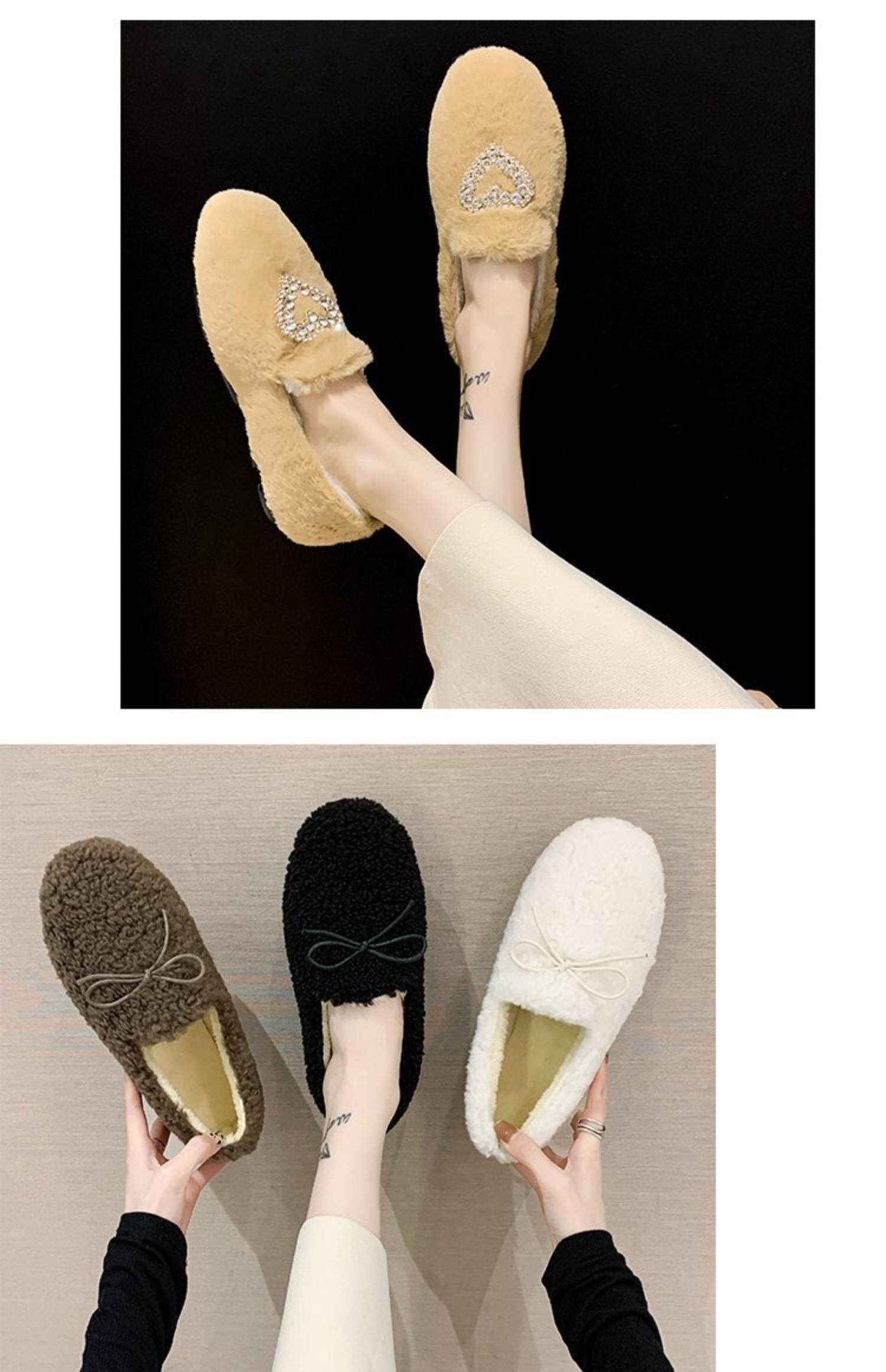 ウィンター 靴 シューズ リボン コットン 冬物 フェイクシューズ21924668564