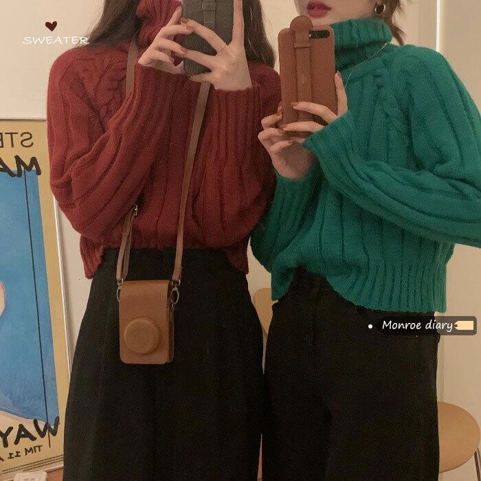 セーター レディースオータムウィンタールーズショートニットスタイルコート 秋物 冬物 モンロー32801588276