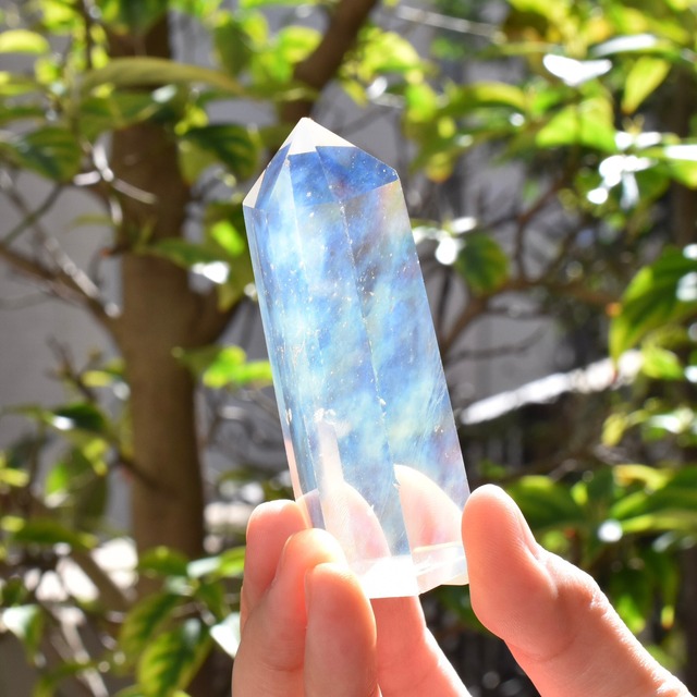 シエラネバダ産 アンダラクリスタル ポイント ゴールデンサンシャイン&エンジェルラダー B