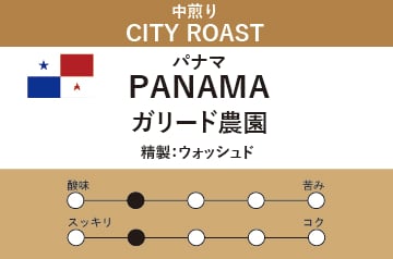 【パナマ】ボルカンバル ガリード農園(中煎り)