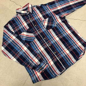 BIG MAC FLANNEL CHECK SHIRT L