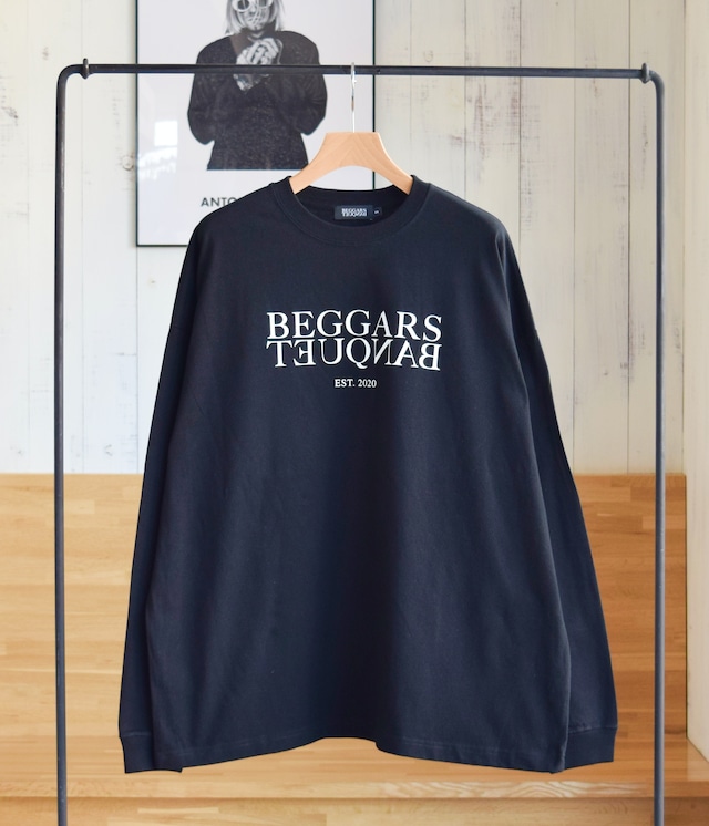 Long Sleeve Big T-shirt -Reverse Logo-