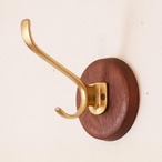 DENMARK SOLID TEAK/BRASS HANGER (B)