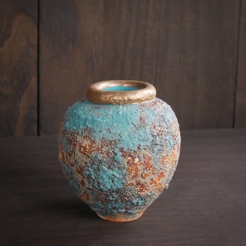弥生小壺 no.15 wild turquoise