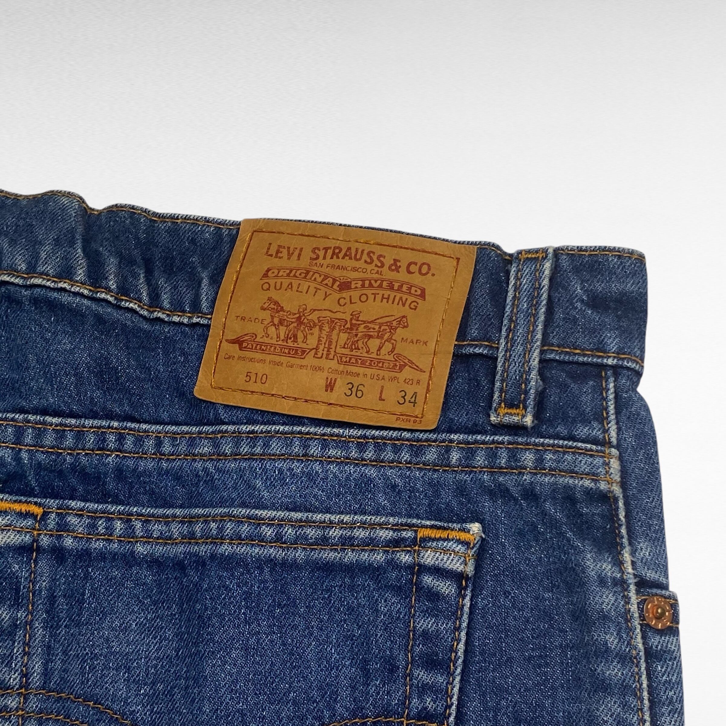 90's】【USA製】 リーバイス 510 デニムパンツ W36×L34 ボタン裏 90's】【USA製】 リーバイス 510 デニムパンツ W36×L34 ボタン裏