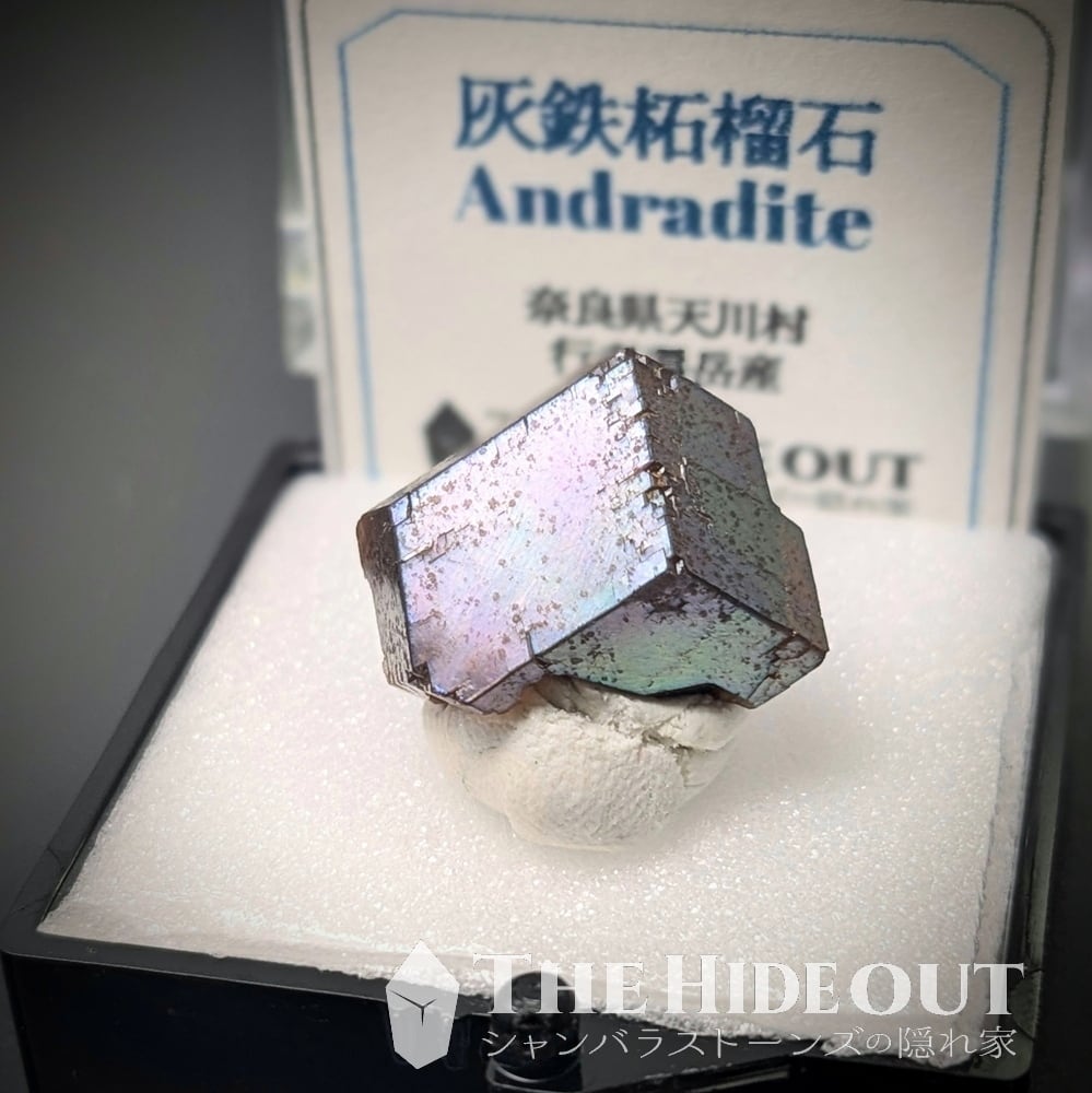 日本国産鉱物標本095 奈良県吉野郡天川村行者還岳レインボーガーネット