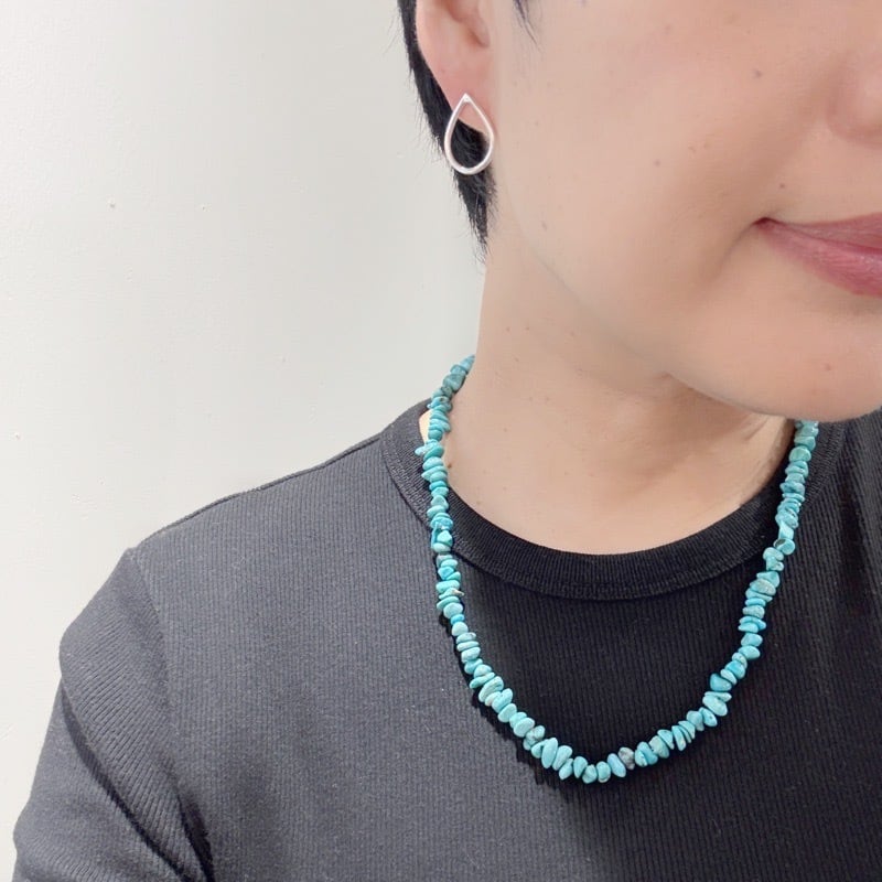 Lagoon Original チベッタン ターコイズ 一連 ネックレス 40/45/50cm