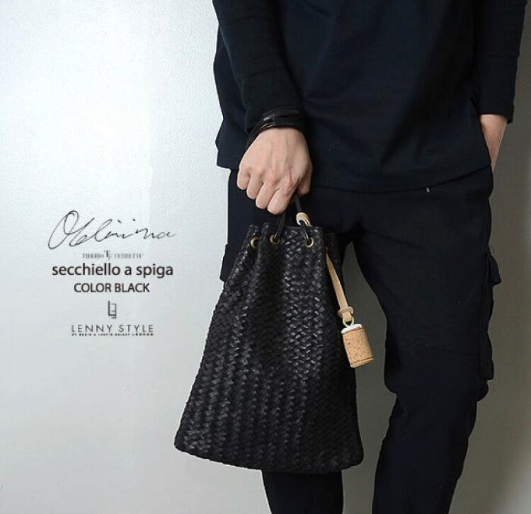 未使用品⭐️ティベリオフェレッティ TIBERIO FERRETTI 巾着 バッグ TIBERIO FERRETTI （ティベリオフェレッティ）- made in italy