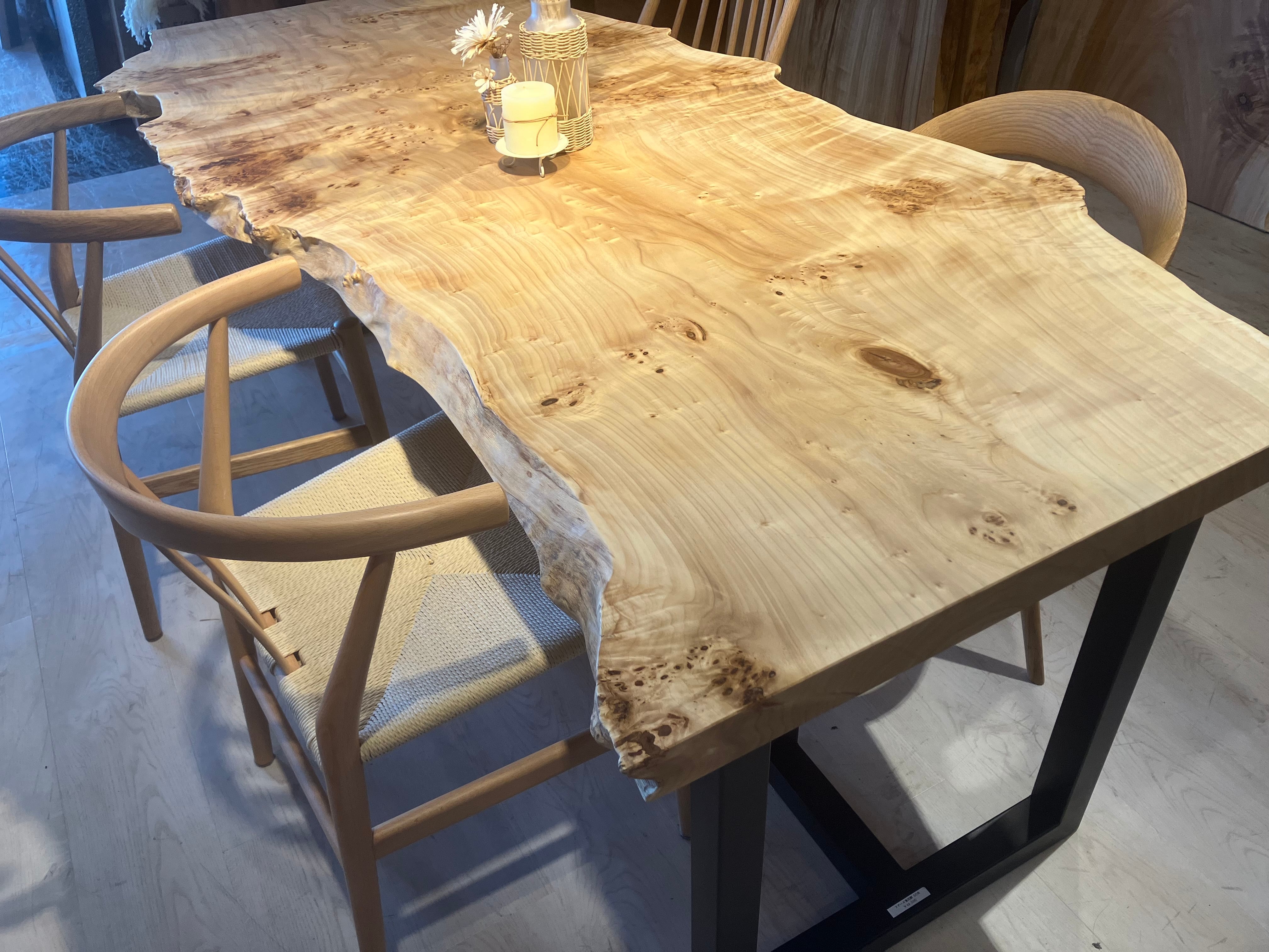 ポプラ_1900×710-750×50_青山店_テーブル天板/一枚板 242243 t001