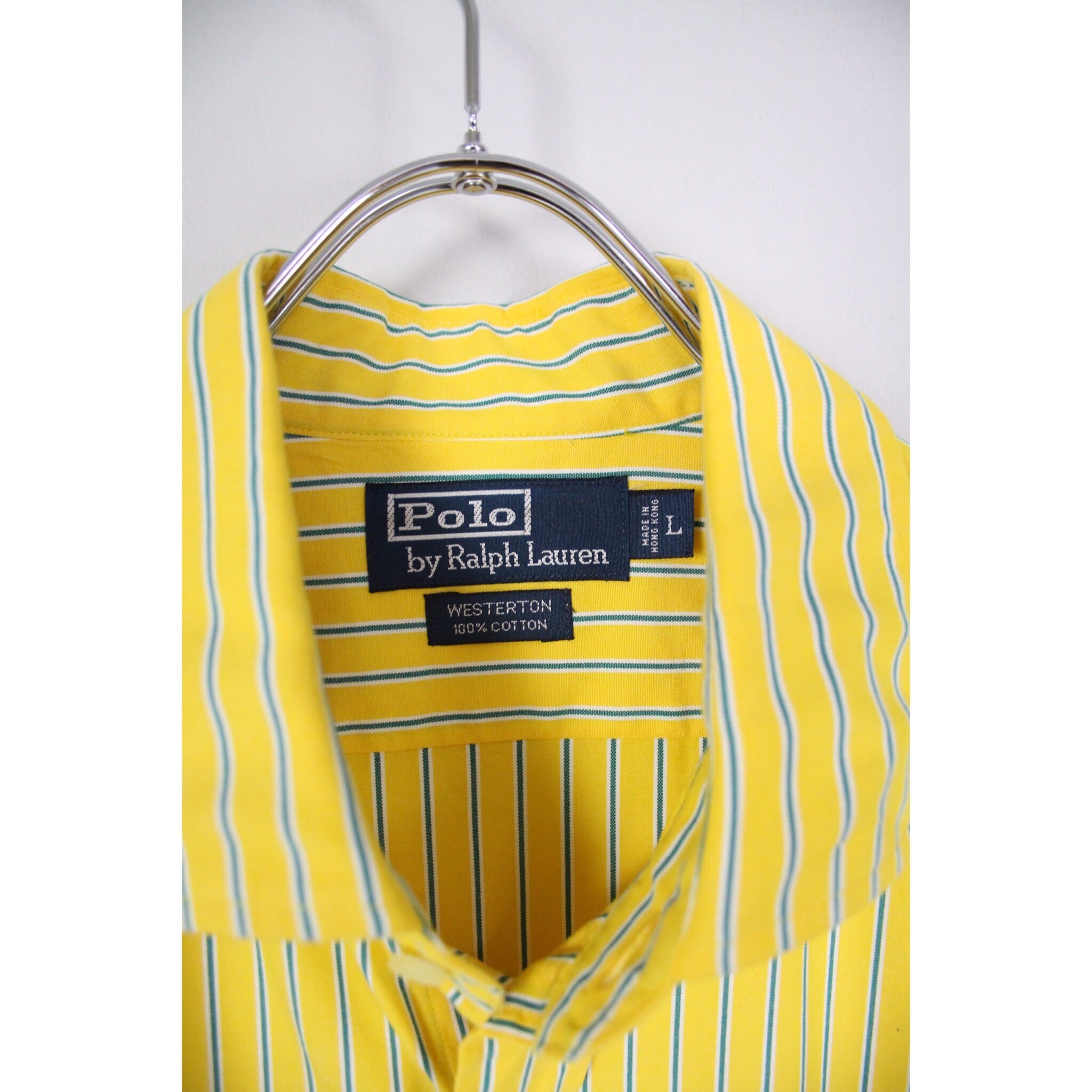 Polo by Ralph Lauren ポニーロゴなし ストライプシャツ イエロー