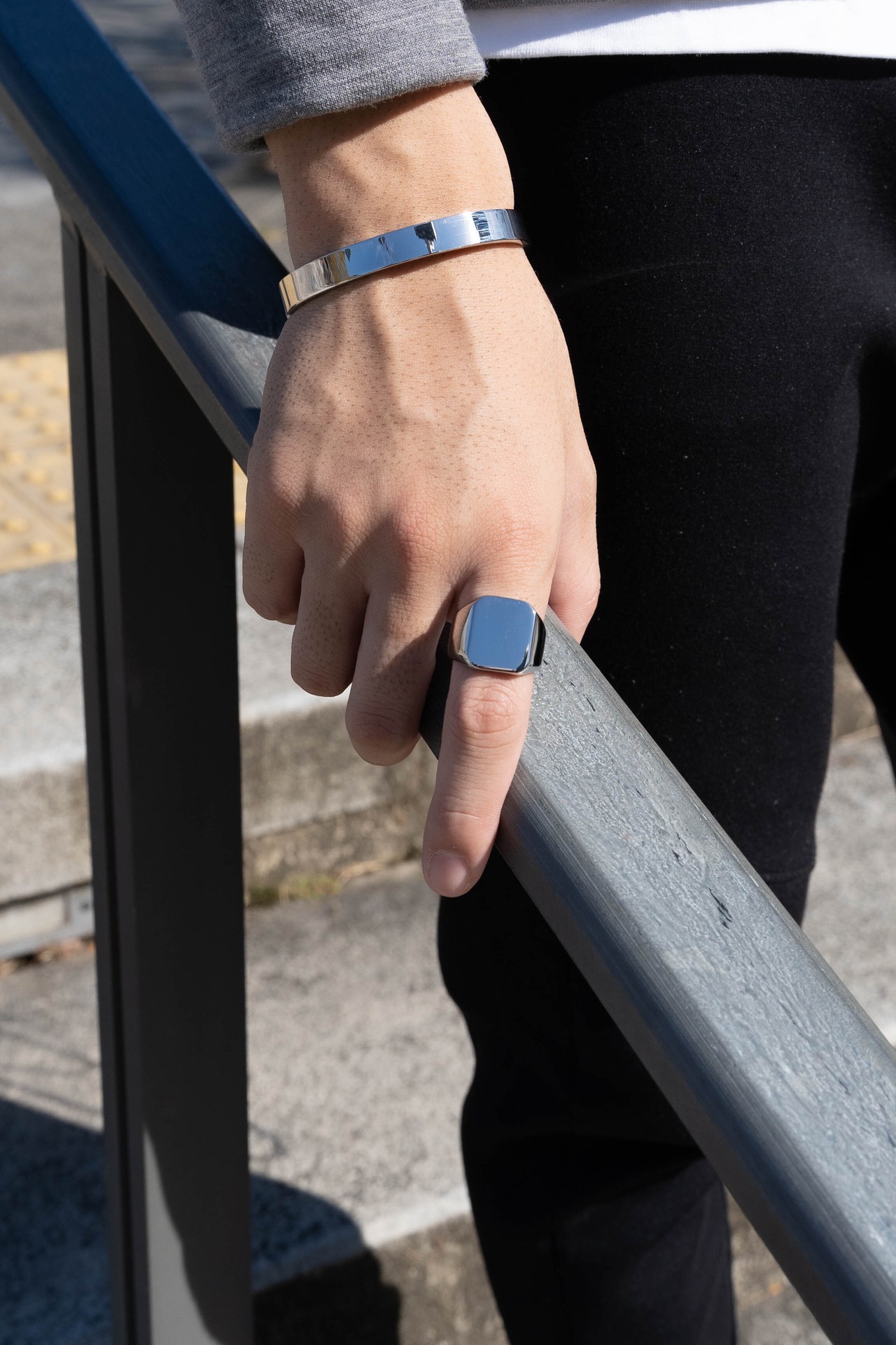 【square signet ring】 / SILVER