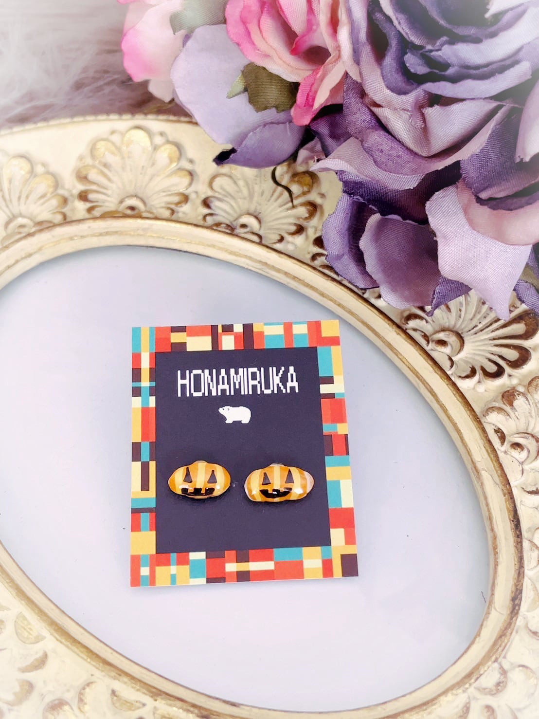 おばけかぼちゃのピアス