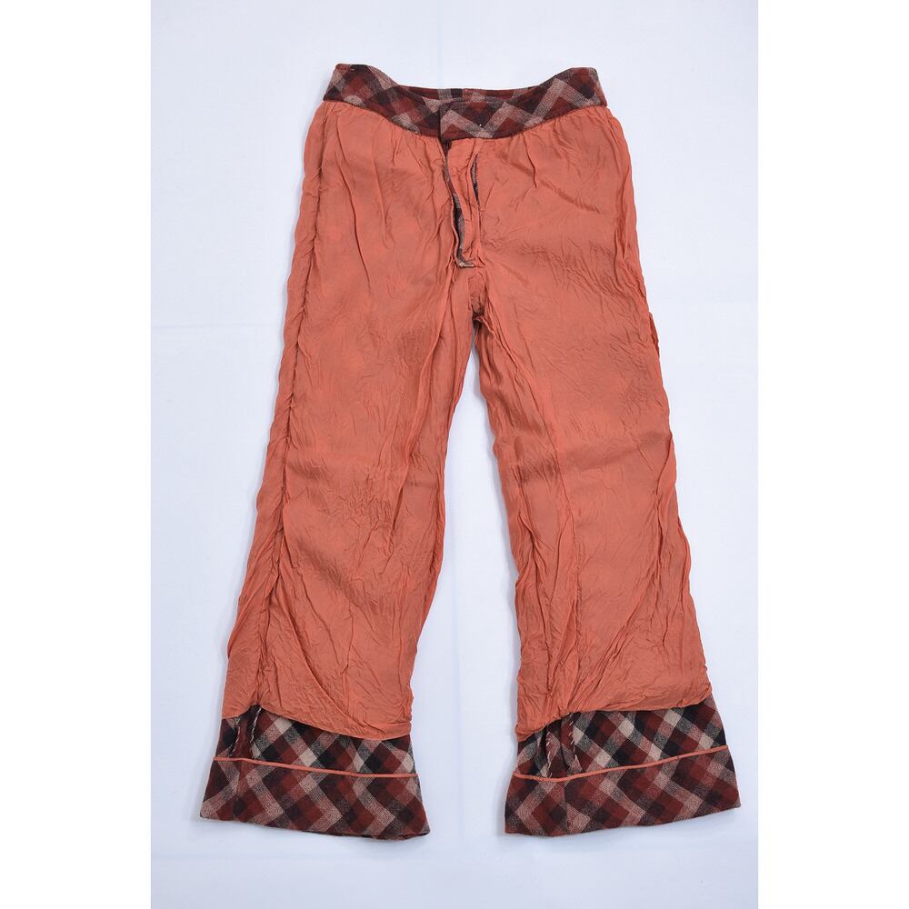 60～70s Vintage シェブロンチェック パターン 総柄 ウール フレア