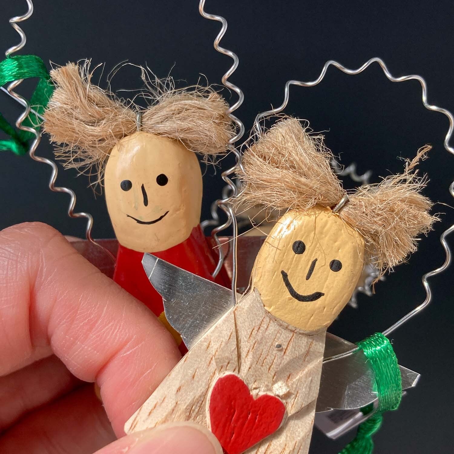 オーナメント ハートを持った天使 | Dua-アクセサリーパーツショップ