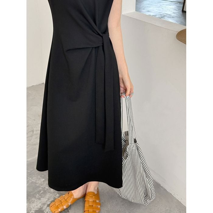 side tie one-piece & stripe bag set 14554 | abeille