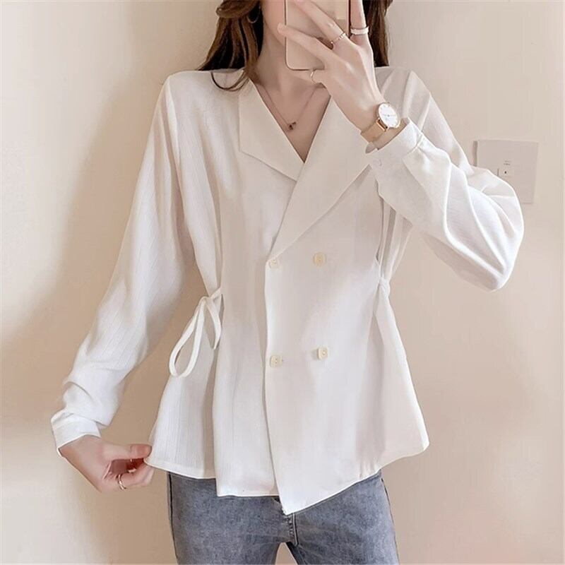 トップス シャツ 袖あり 長袖 Vネック ストレート シフォン マルチボタン かわいい 大人可愛い きれいめ シンプル カジュアル 大人 上品 おしゃれ お洒落 かっこいい こなれ感 キュート ガーリー クール セクシー 無地 春 秋 参観日 発表会 20代 30代 レディース 女性用 ママ 学生 通学 デート お出かけ 女子会 休日 イベント リゾート 旅行 ショッピング 着回し 普段使い お揃い 双子 韓国 韓国系 オルチャン ファッション コーデ スタイル 楽ちん プレゼント ギフト S