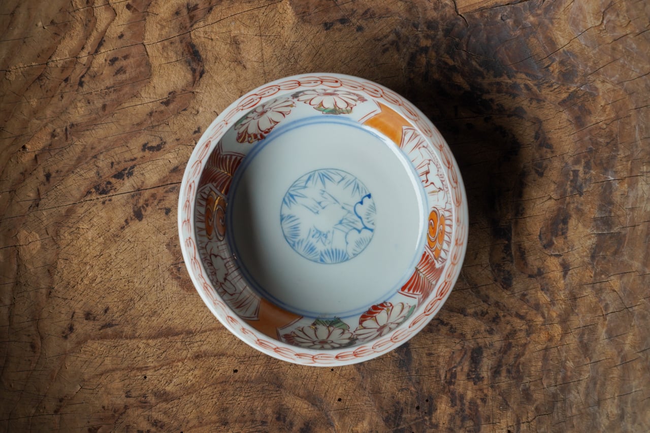 京焼 清水焼 赤絵 深鉢 茶道具 共箱 平安 瑞光 菓子鉢 瑞光窯 伝統工芸
