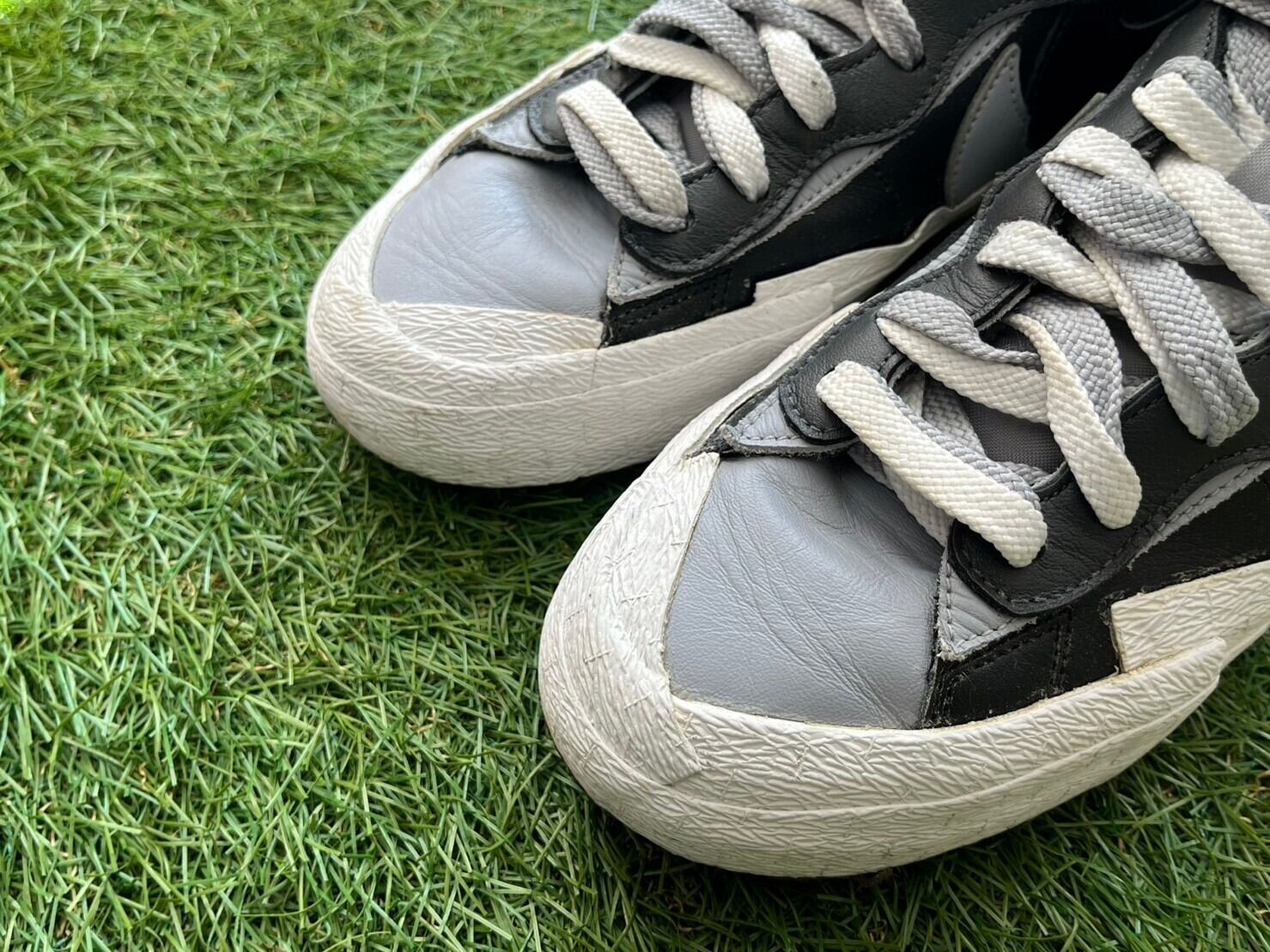 NIKE × sacai BLAZER MID WOLF GREY BV0072-002 26.5cm 29827 | BRAND  