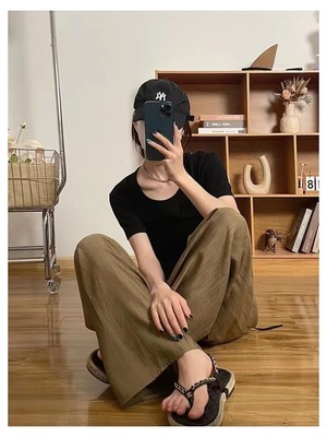 ワイドパンツ　AJ22003-8636