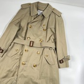 90s Burberry バーバリー ベルト付き トレンチコート 11AB3/くすみベージュ系 レディース ビンテージ