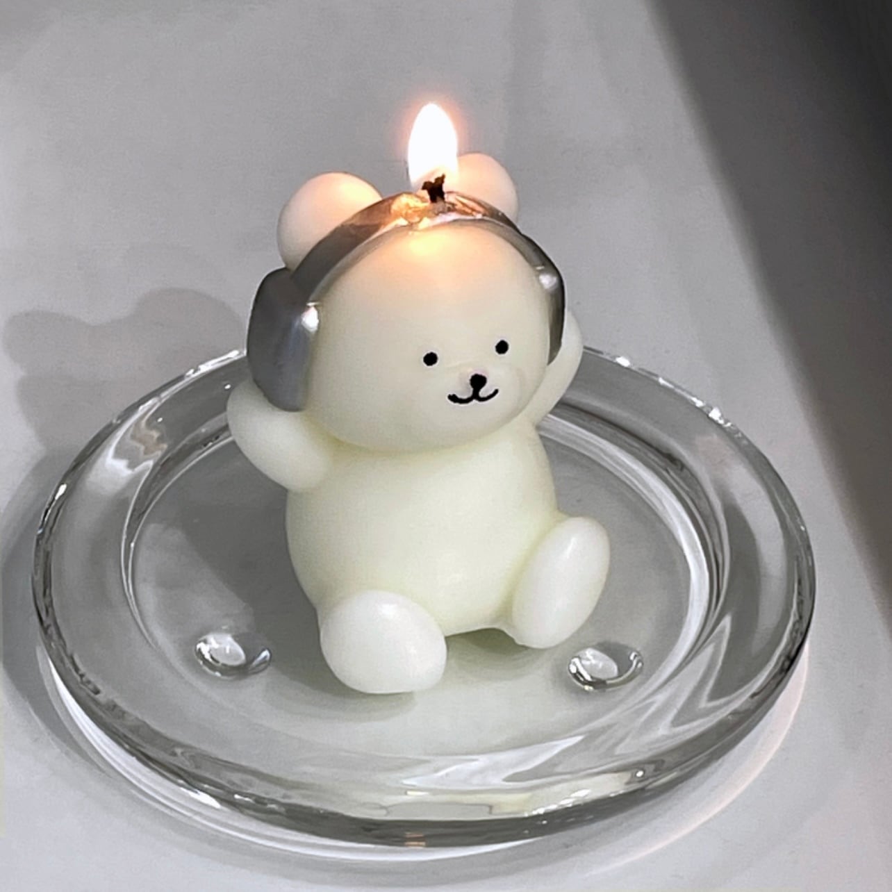 即発】headphone bear candle / ヘッドフォン ベア キャンドル