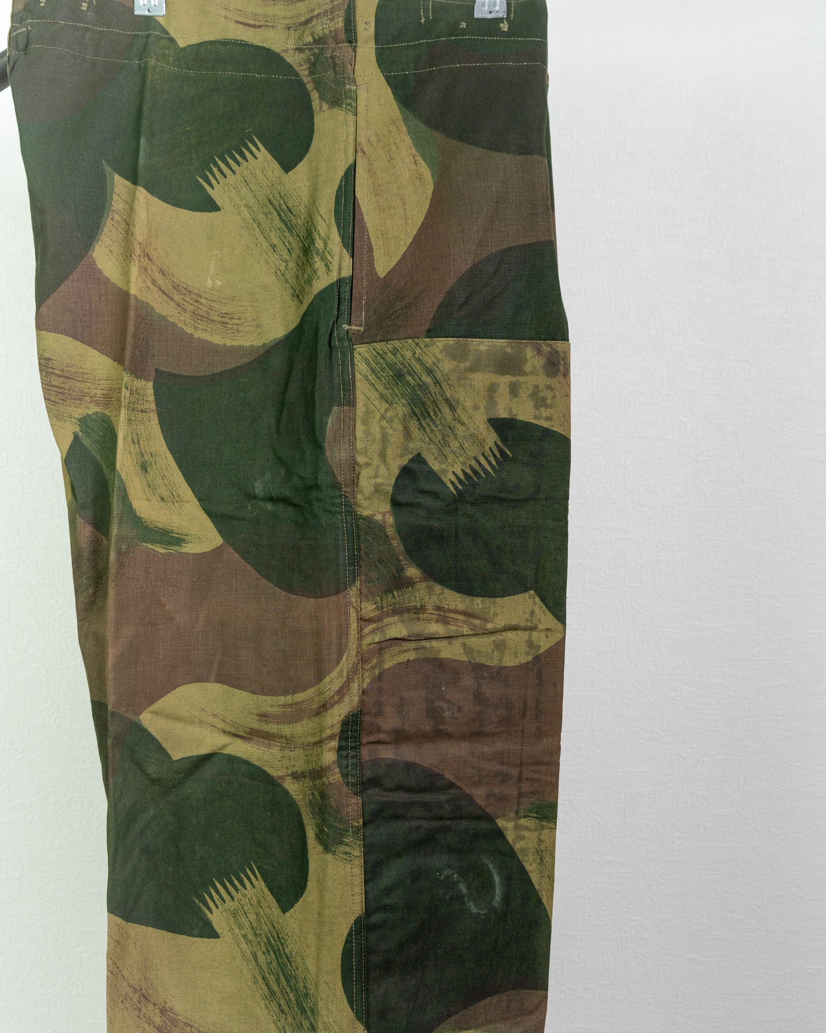 DEADSTOCK】50's Belgian Army Brushstroke Camouflage Trousers 実物