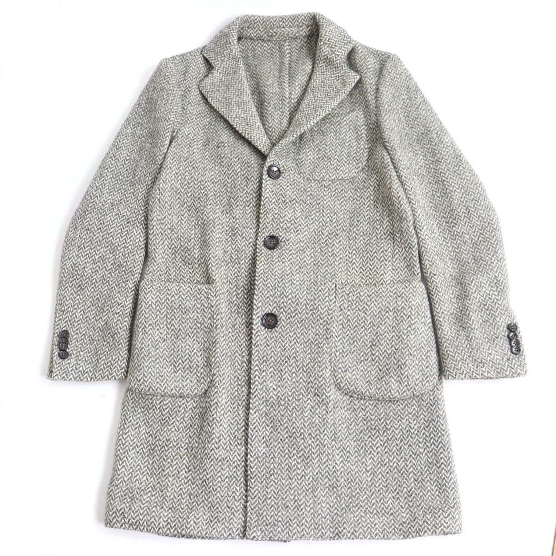 美品 ラルディーニ LARDINI コート チェスターコート ロングコート 