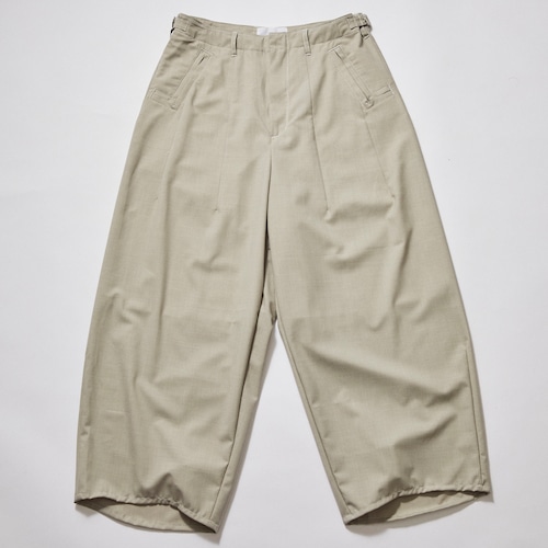 LQUARTET  "WashableSupe100's" WIDE CEREMONY MC TROUSERS (GRAY)