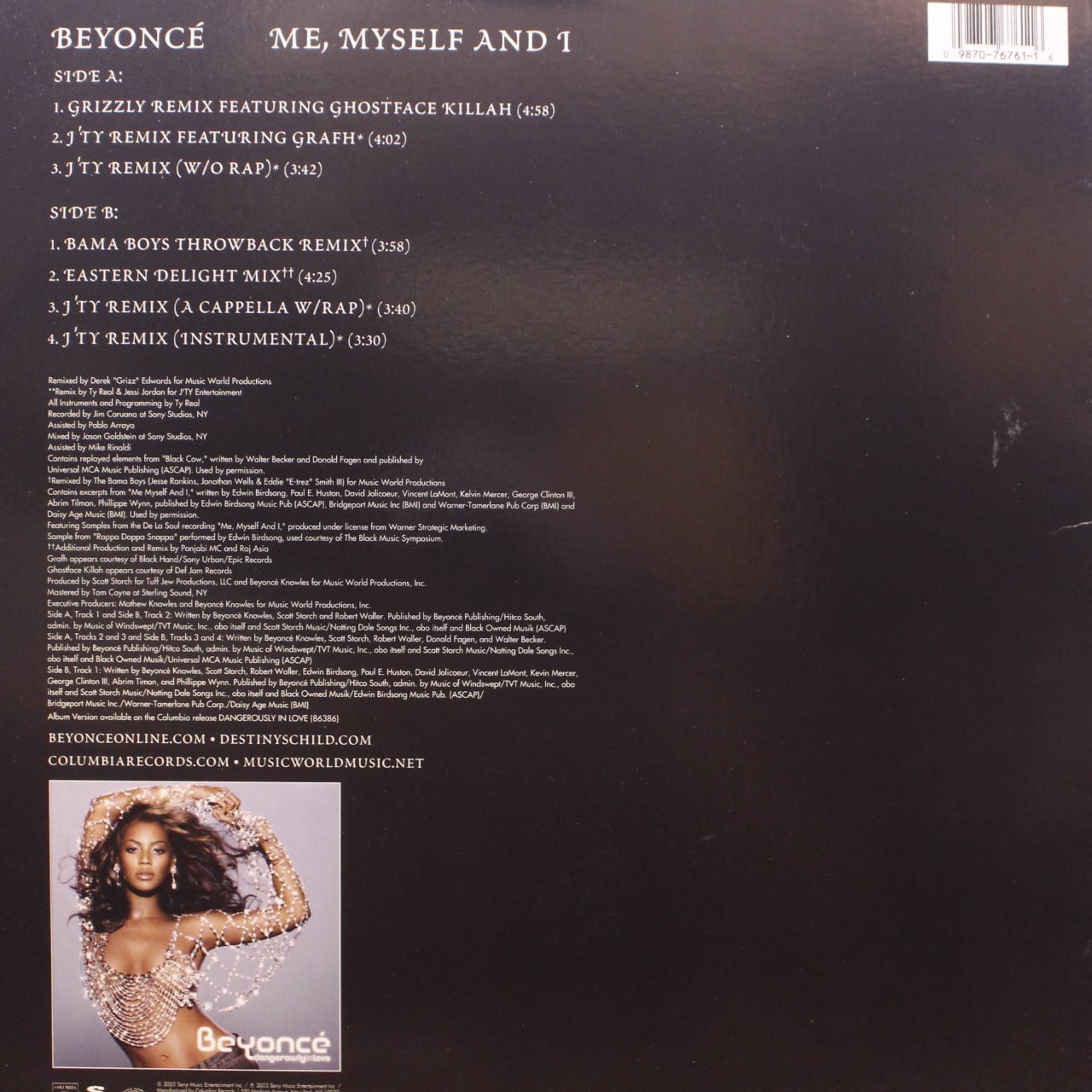 Beyonce / Me, Myself And I [44 76761] - 画像2