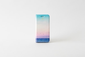 海と青い鳥の、手帳型スマホケース