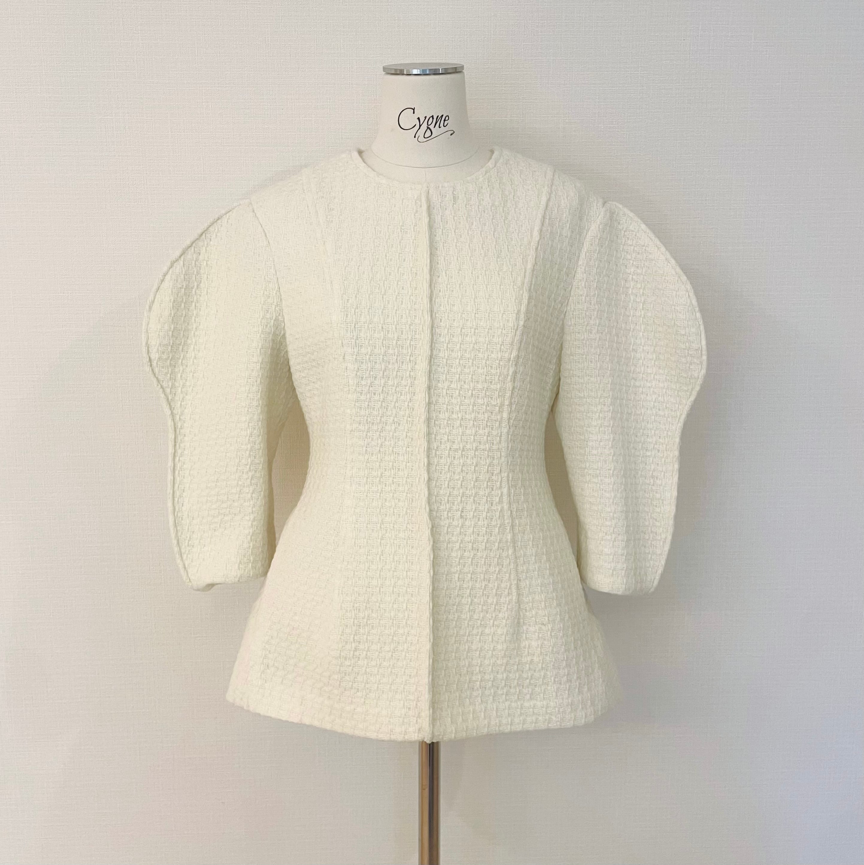 シーニュ cygne⭐︎ツイードトップス Romaneホワイト 