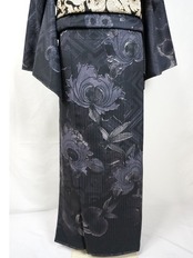 【受注商品】Rumi Rockきもの「古九谷 モノトーン」　[A1710]