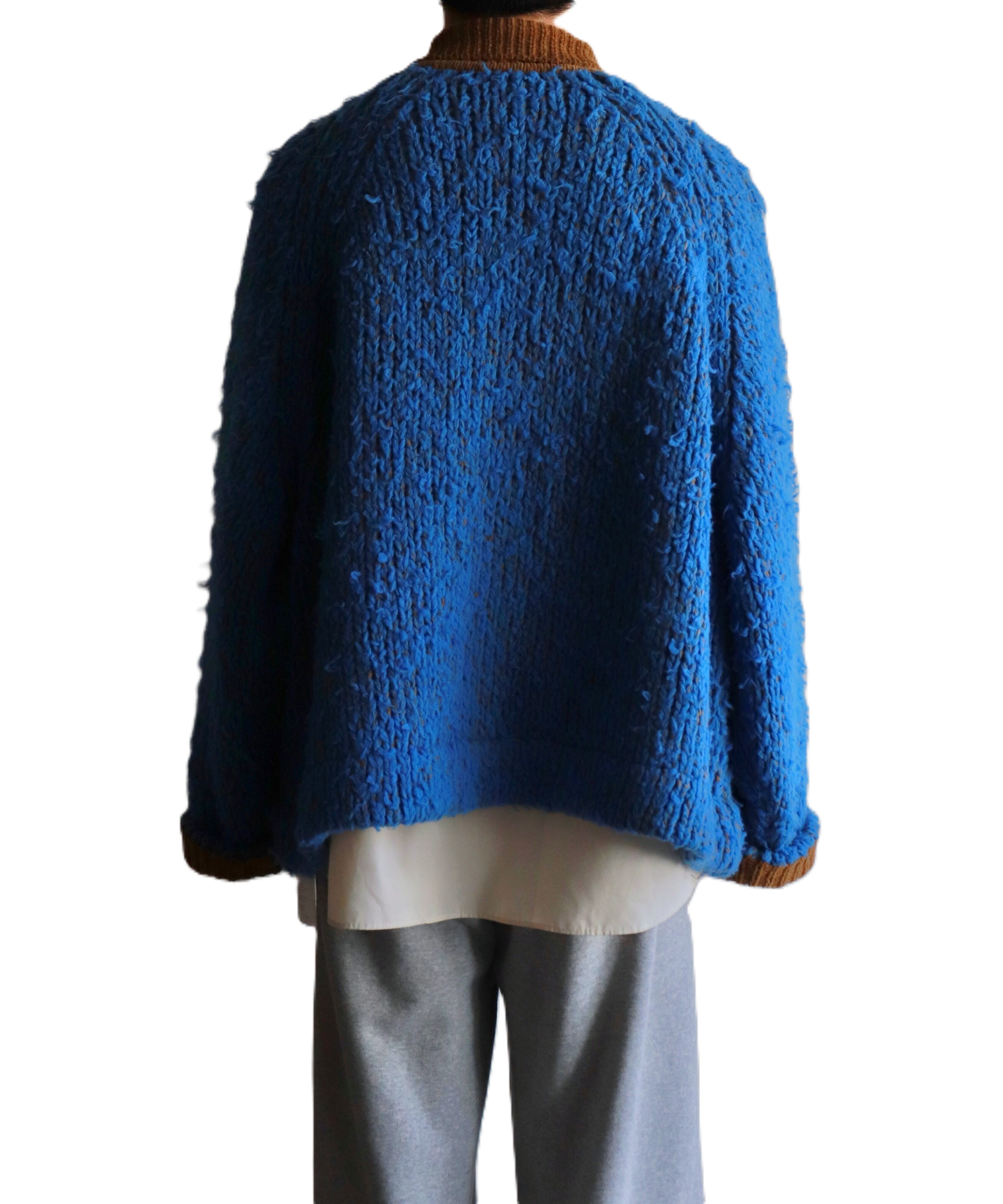 Kota Gushiken / KGAW25-K09 FISHERMAN'S WOOL FUR JACKET (LIGHT BLUE