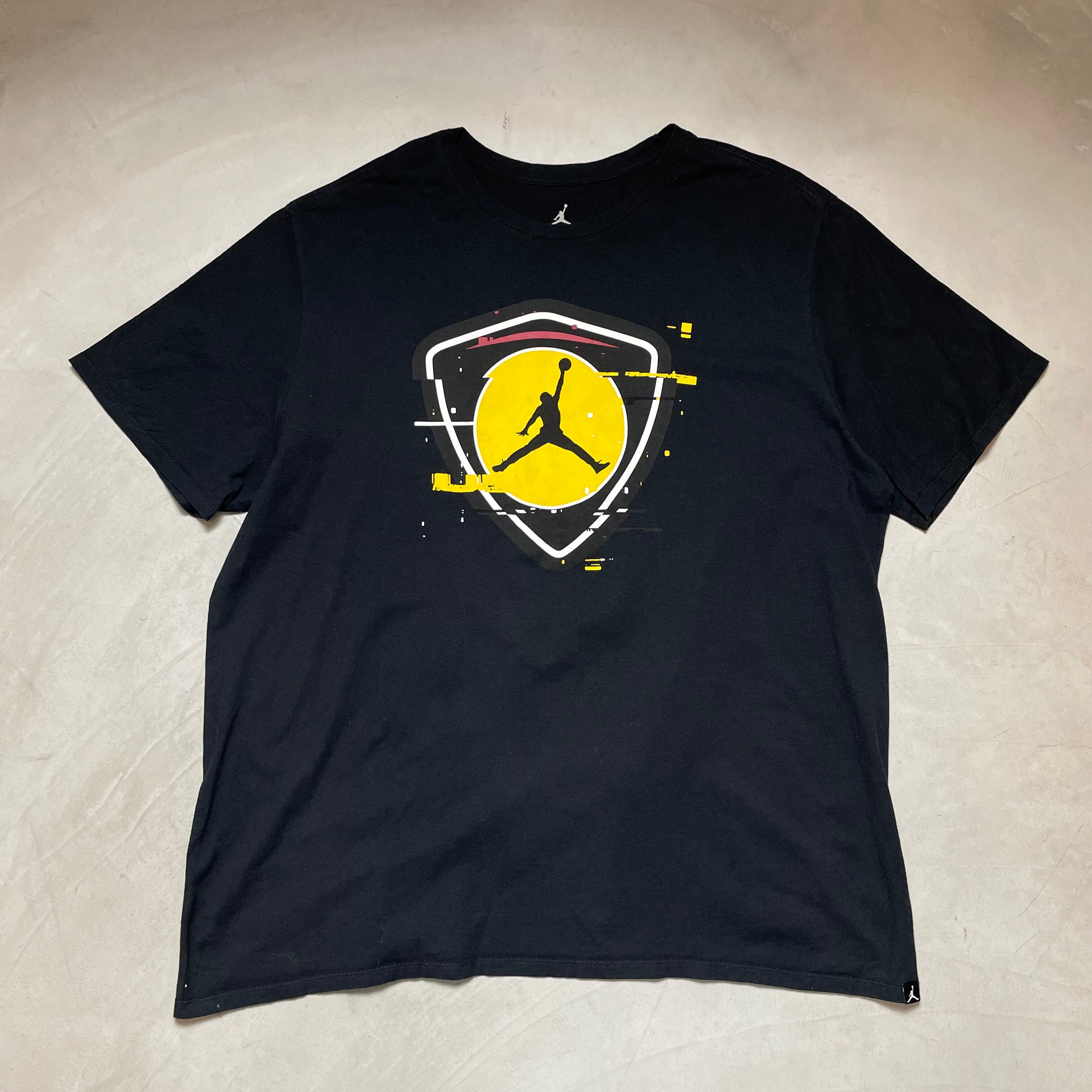 NIKE ナイキ JORDAN ジョーダン プリントTシャツ メンズ2XL 古着 黒色 ブラック【Tシャツ】