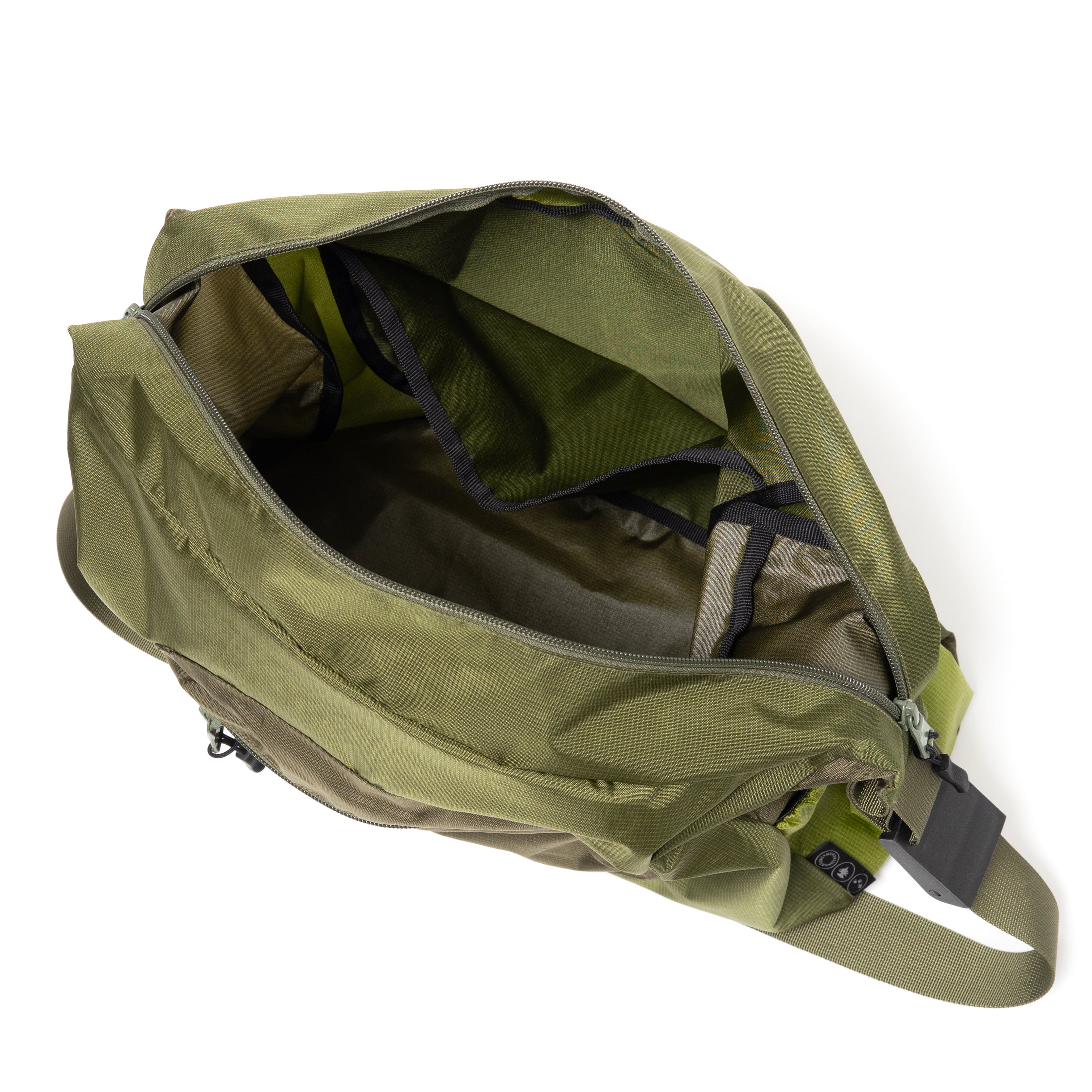 NYLON SHOULDER BAG MULTI OLIVE | What's up?