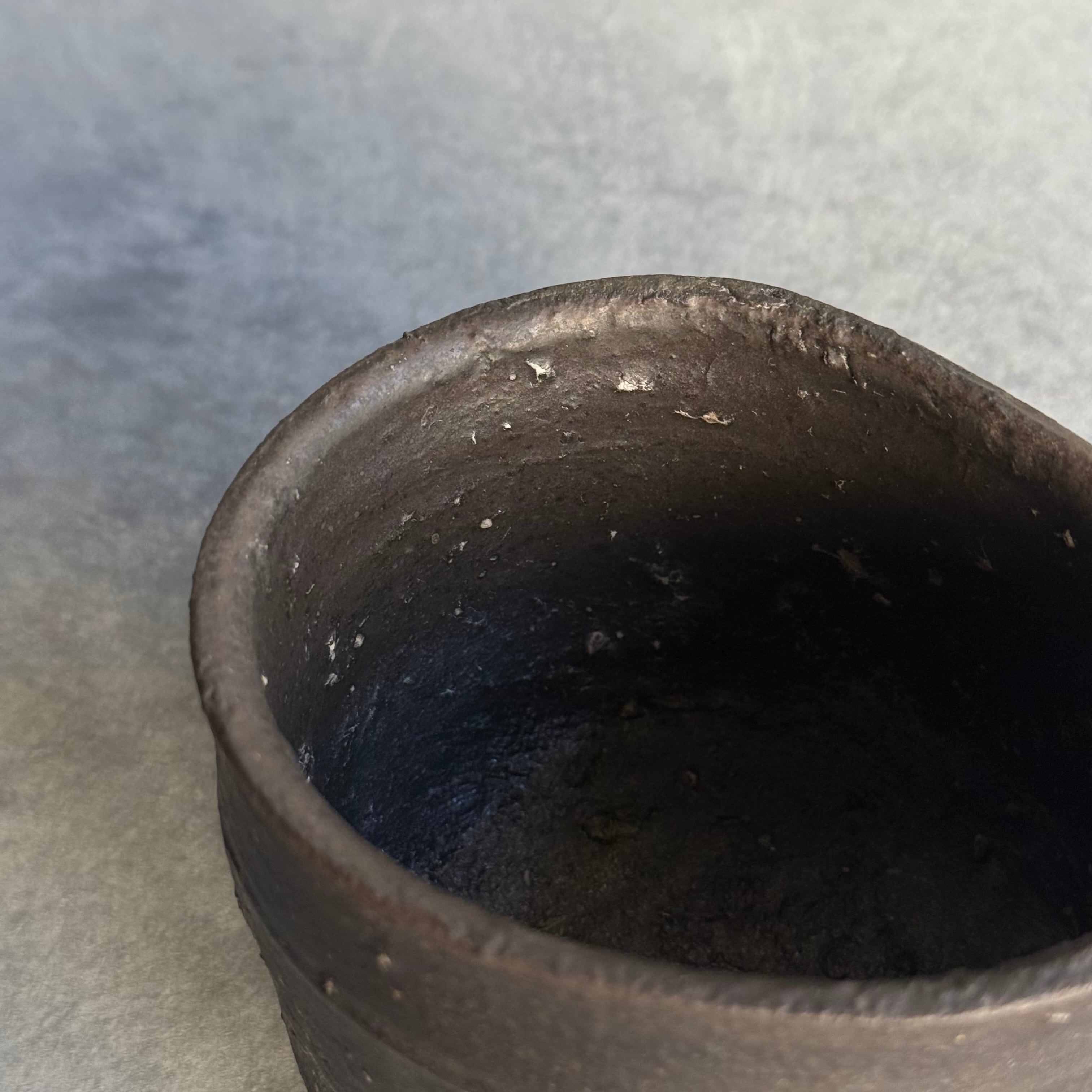 清水善行 黒釉茶碗 | gallery 一白