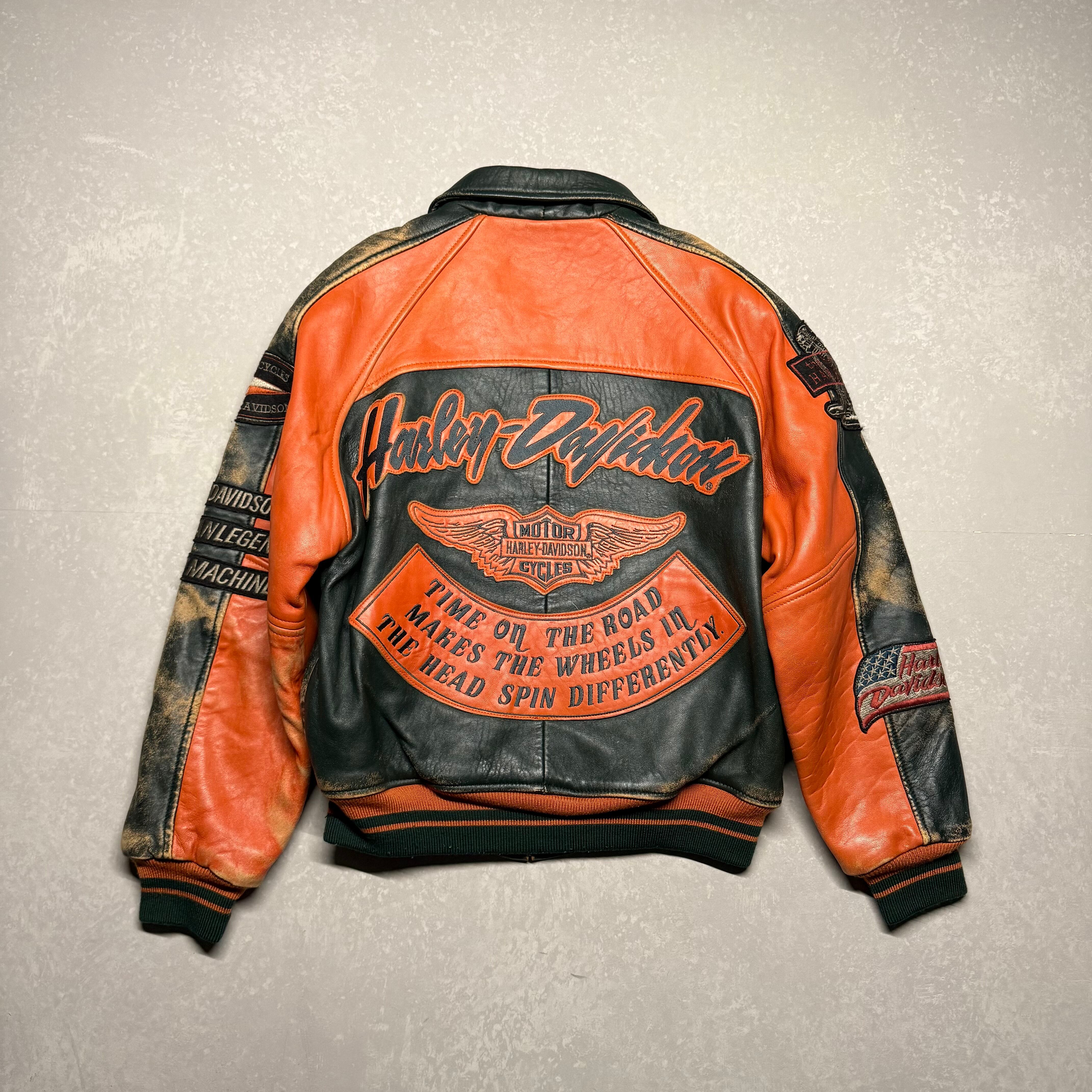 HARLEY DAVIDSON Leather flight jacket MA1 | Seek the online