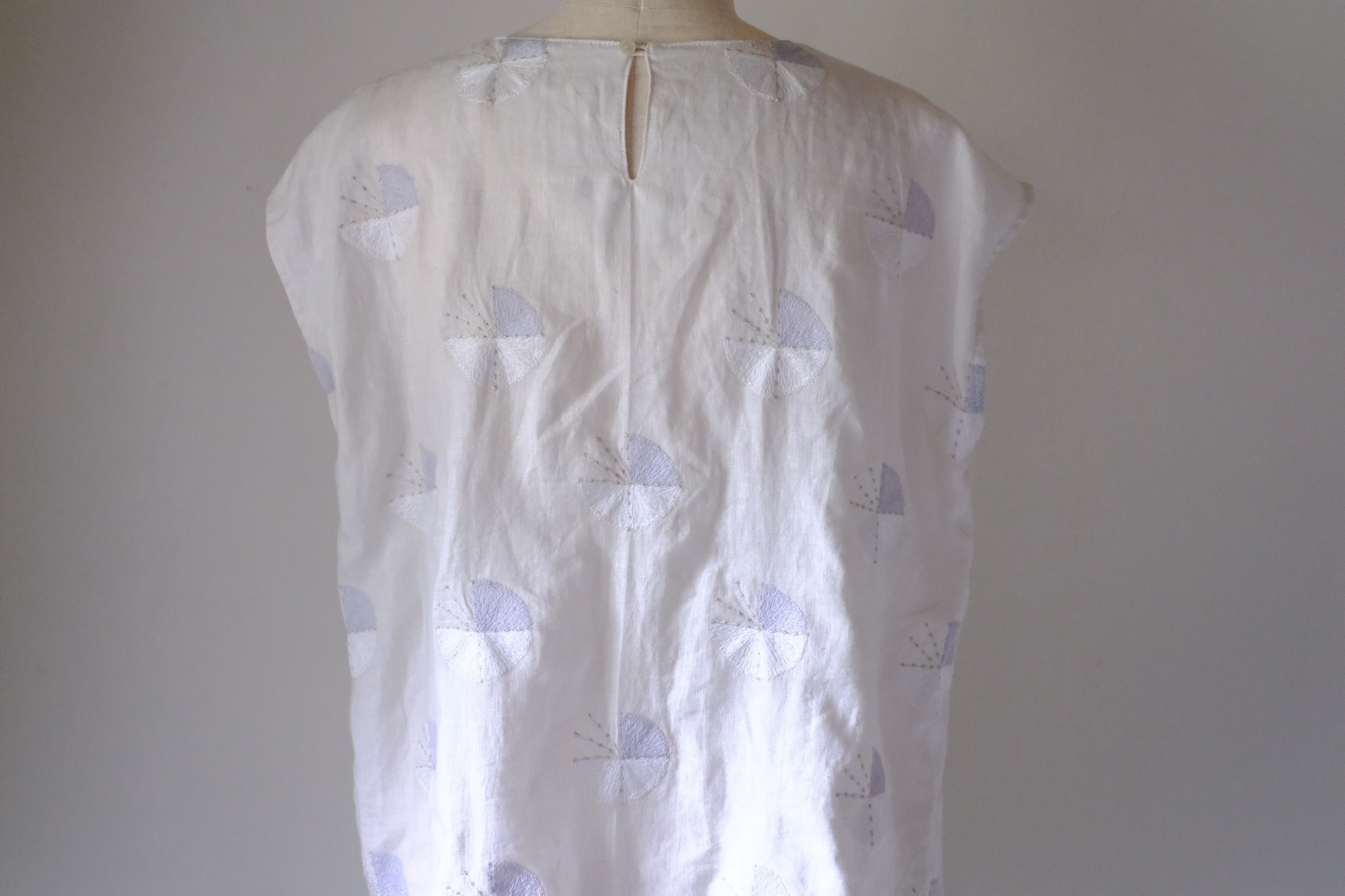 ノースリーブカットソー　cl-126(オフ白)