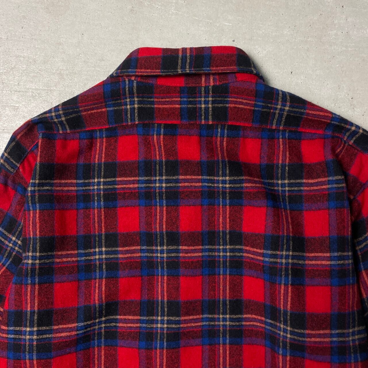 70年代 USA製 PENDLETON ペンドルトン チェックシャツ ウールシャツ