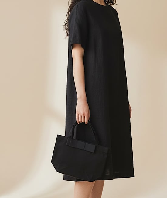 FINAL SALE★bg0151- キャンバストートS《グログランクラシックリボンL》★★★