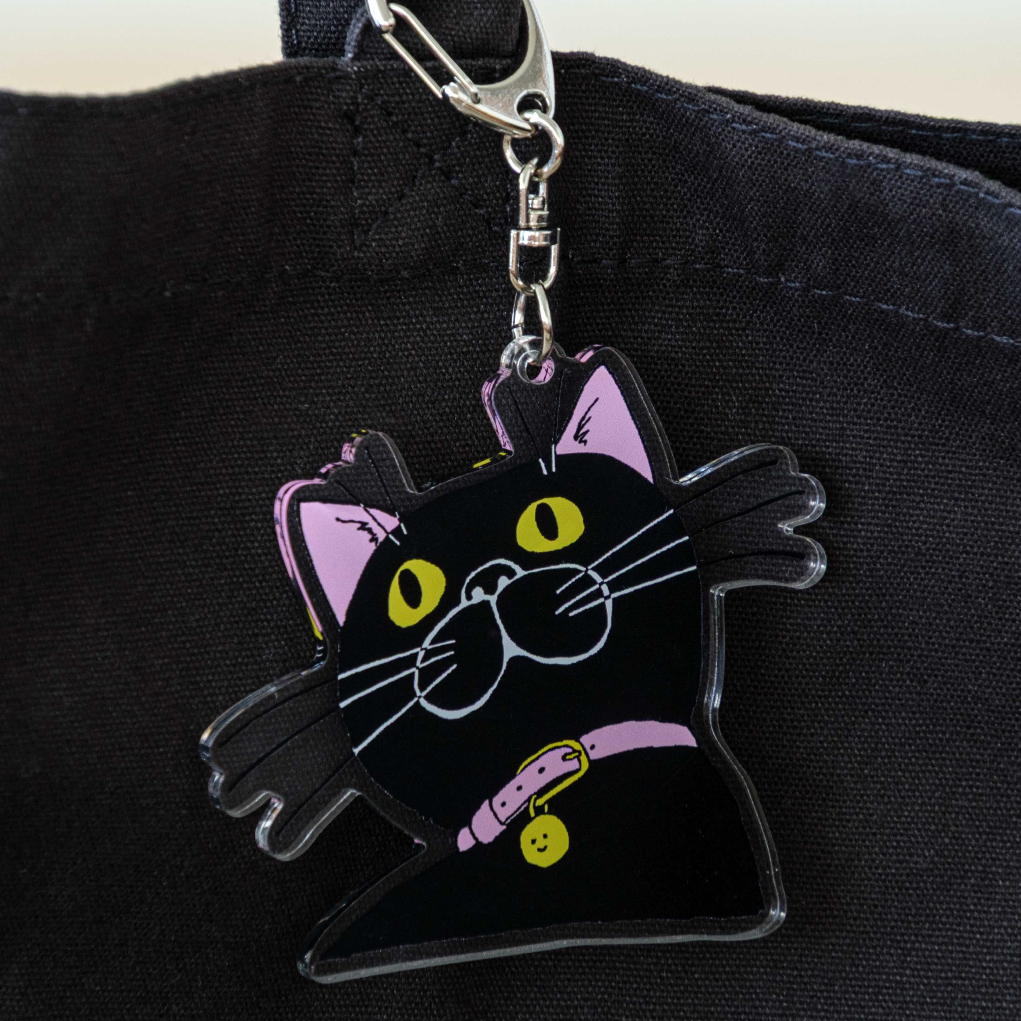 くろねこ ネコ・ジェラシー アクリルキーホルダー くろねこ | kutaniseal