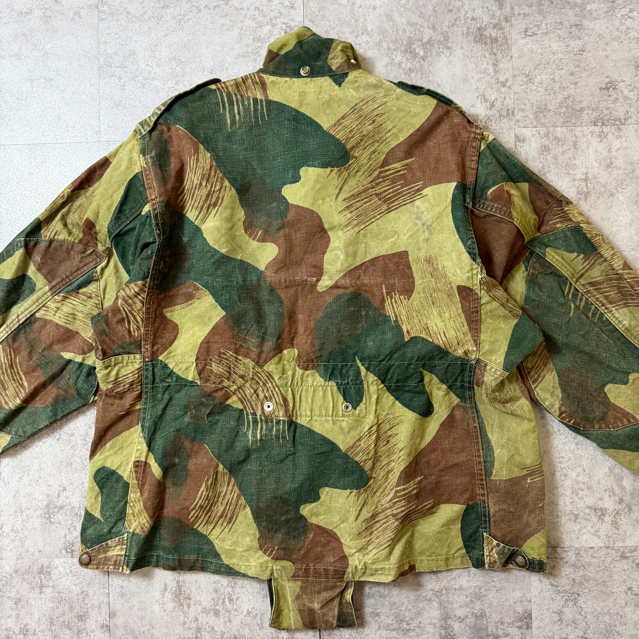 50's Denison Smock Beaver Tail Brushstroke camo Belgian Army 50年代 デニソンスモック ビーバーテイル ブラッシュストロークカモ ベルギー軍 ミリタリー ヴィンテージ ビンテージ  TT2026-0019 - 4