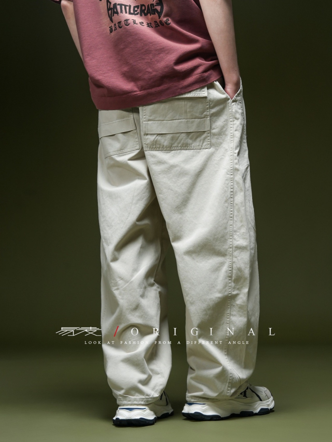 Y.M.ORIGINAL ピンチプリーツパラシュートパンツ
