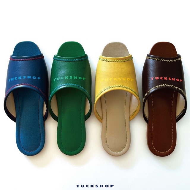 LOGO SLIPPER（BLUE/GREEN/YELLOW/BROWN）