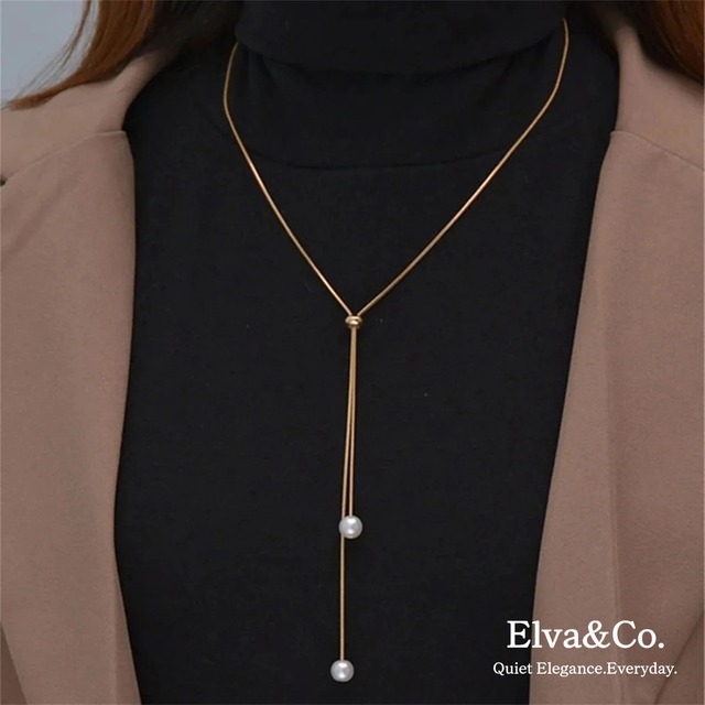 Vertical Pearl Necklace（バーティカルパールネックレス）