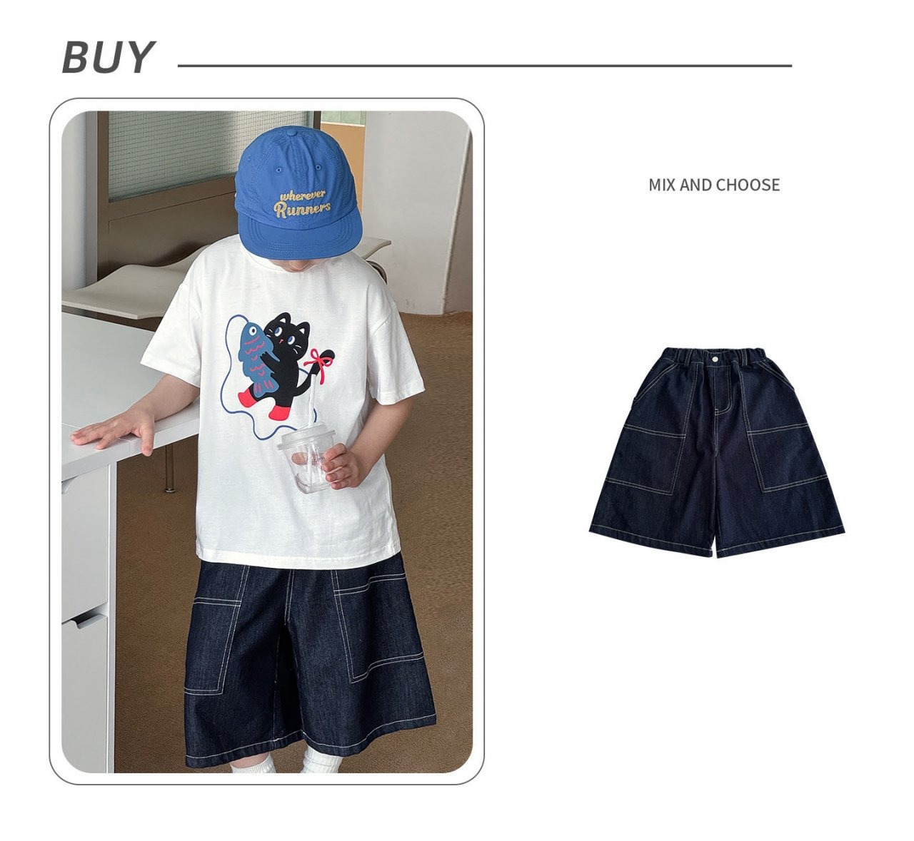 [bdiary] Fishing Cat Shirt / [비다이어리] 낚시고양이티셔츠
