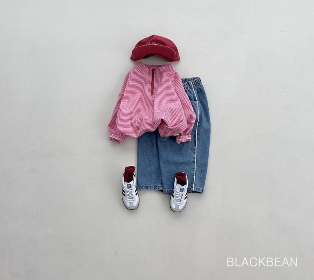 韓国子供服 / 26Autumn / Blackbean / エコジップアップTシャツ / キッズ服 / 秋服 *S~XL*