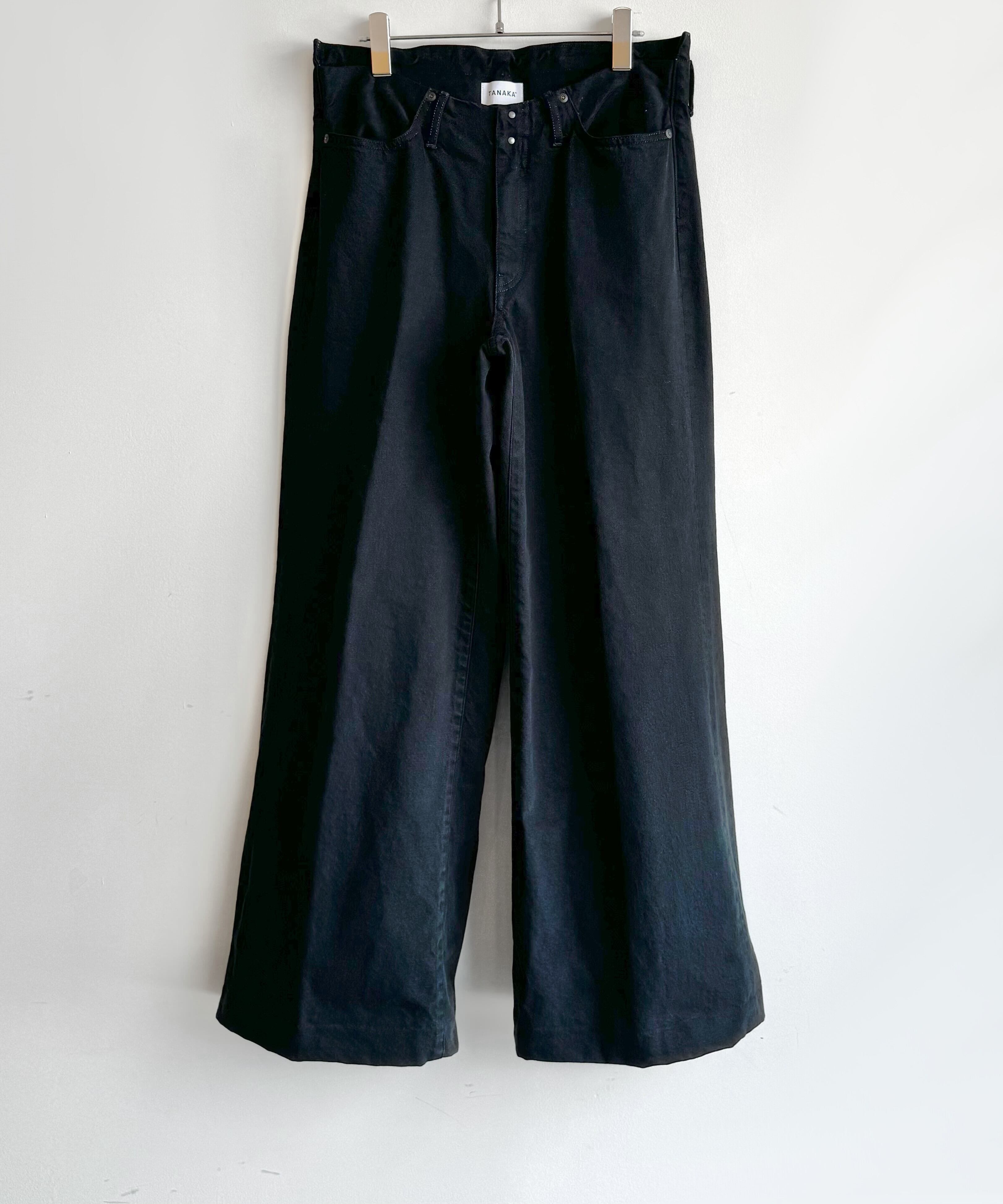 TANAKA / ST-108 WIDE JEAN TROUSERS (OVERDYEBLACK) | AfterSchool  