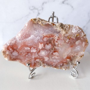 ピンクアメジスト・フラワーアゲート(桜瑪瑙) プレート