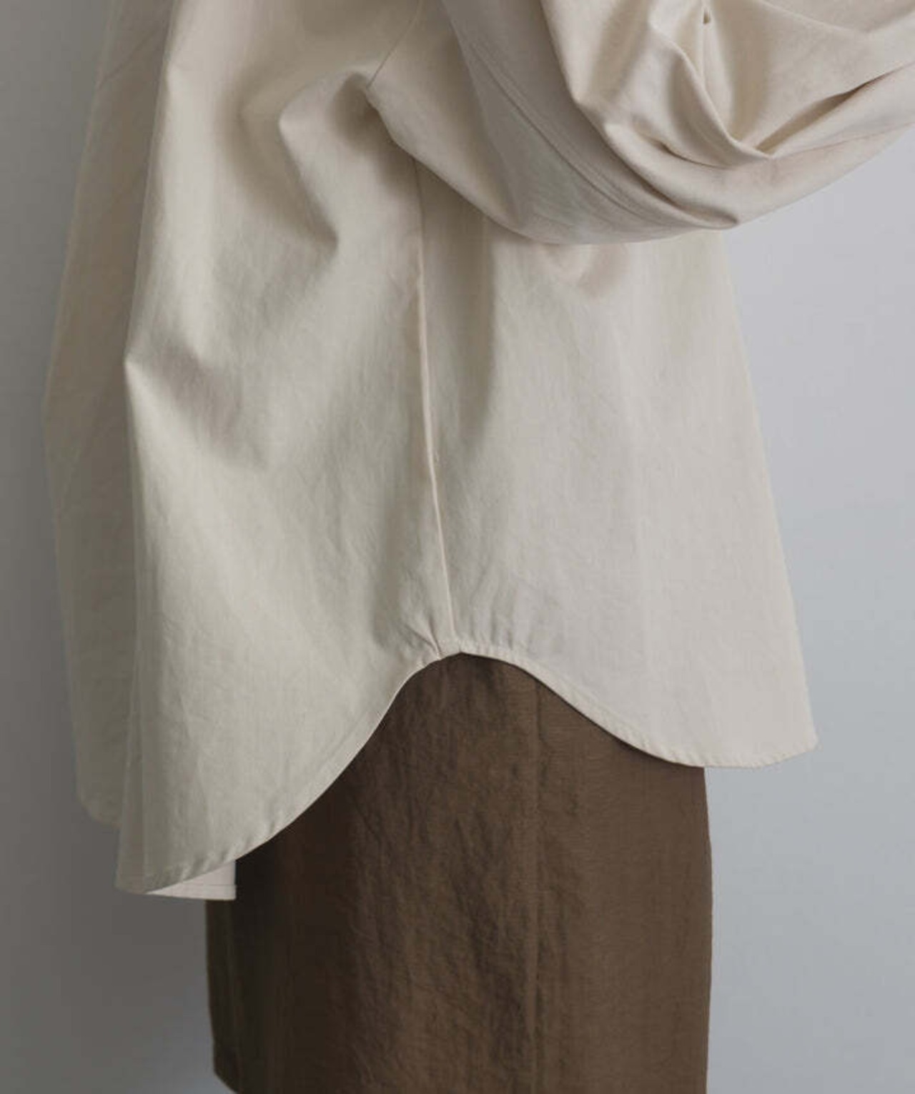 AE1279 ダブルポケットシャツジャケット ivory